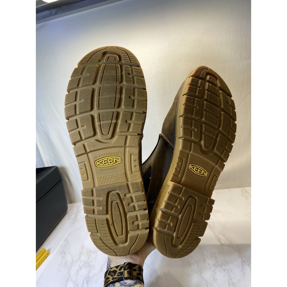 Keen Men's Seattle Romeo Mid Slip On Alloy Safety Toe Boots 1021344 - Picture 4 of 9